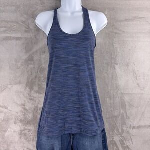 Lululemon Tank‎ Top Womens Size 1 Blue Stripe Racerback Stretch